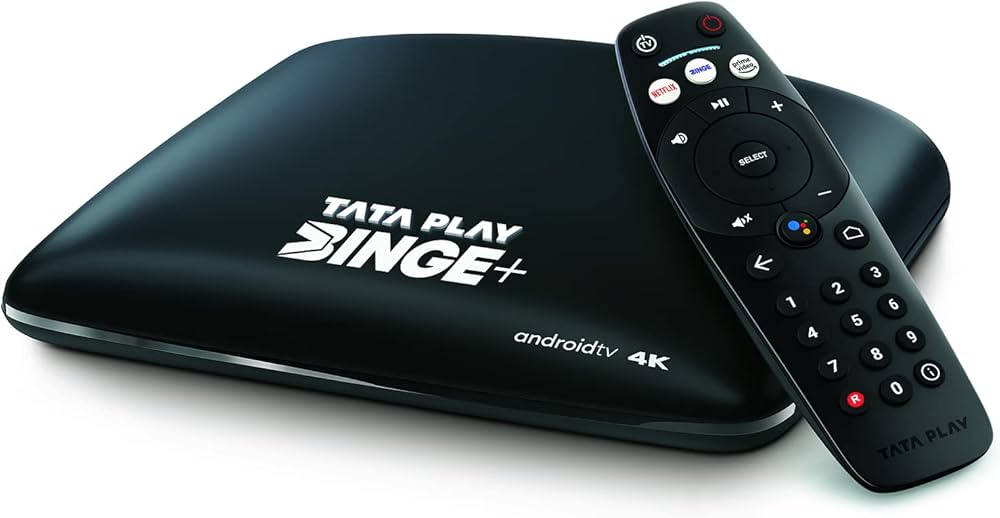 Tata Play 4K Android Box Binge with Customizable Pack and Free Installation