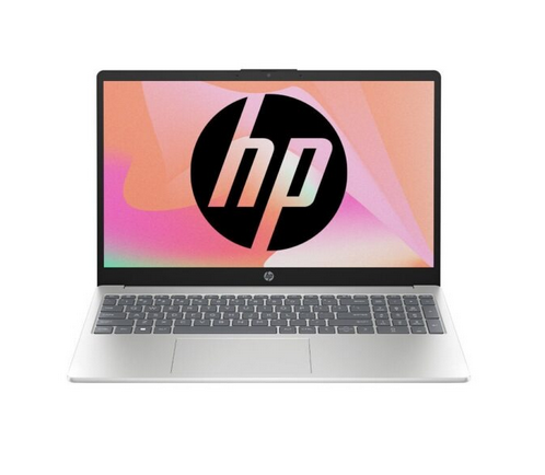 Laptop HP 15-fc0154AU | AMD Ryzen™ 3 7320U Processor, 8GB LPDDR5 RAM, 512GB PCIe NVMe M.2 SSD, Windows 11 Home, 15.6 Inch (39.6 cm) Diagonal, FHD Display, AMD Radeon™ Graphics, 1080p FHD Camera, Anti-Glare, Micro Edge, Dual Speakers, Natural Silver, With Bag, 1.59kg